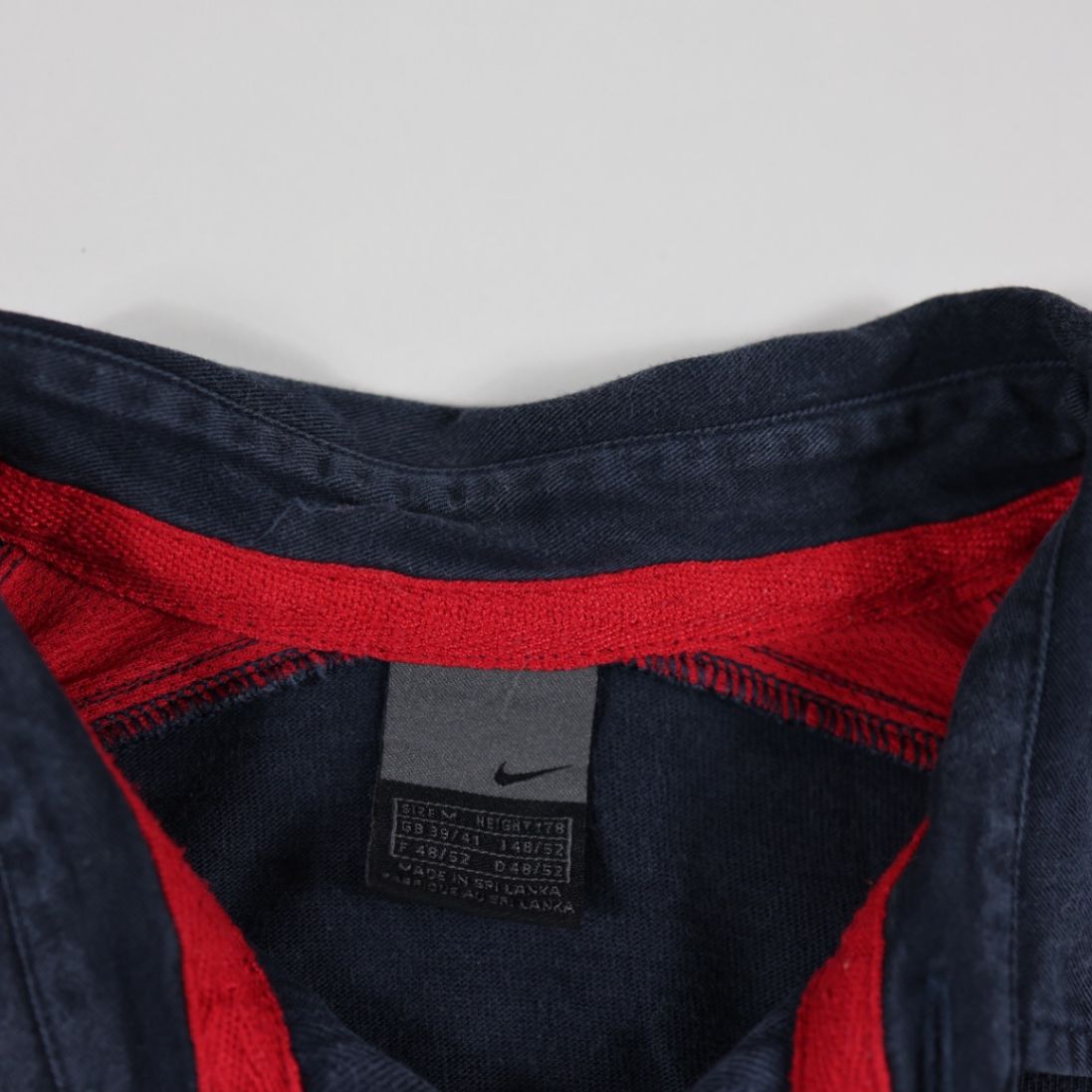 Nike England Rugby Union Navy Blue Long Sleeve Shirt O2 Rose Logo M- Classic Fan Jersey