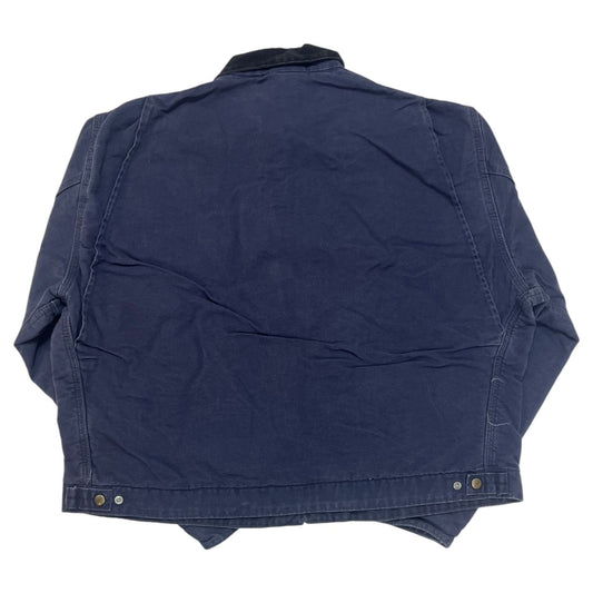 Carhartt J64PTL Blue Detroit Jacket 2XL Regular DreamWorks Construction Vintage USA Made