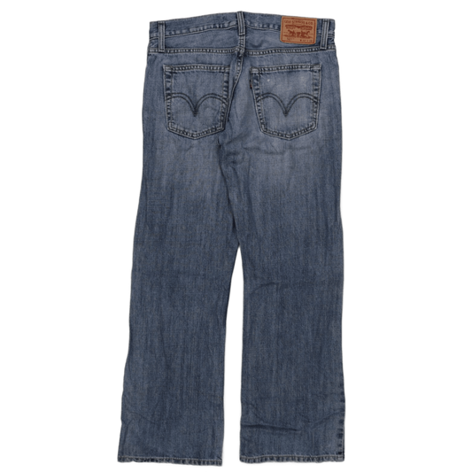 Levi's 527 Low Boot Cut Jeans W32 L30 Light Blue 100% Cotton Men's Denim Trousers
