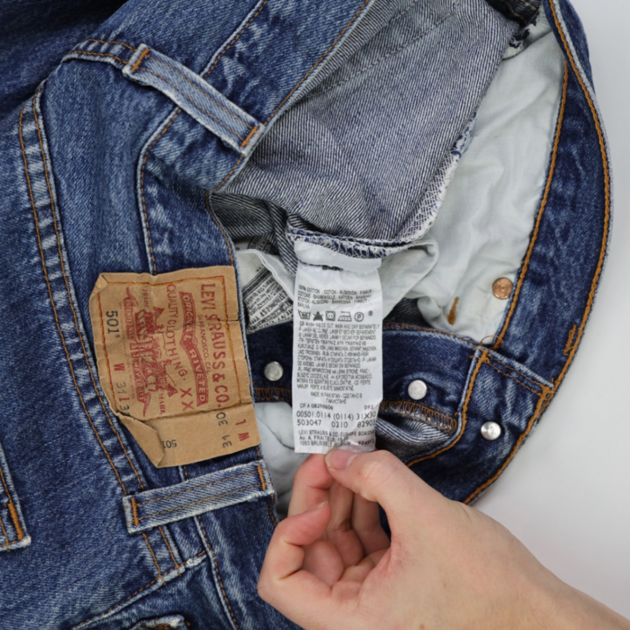 Levi's 501 Original Fit Jeans - W31 L31 Classic Indigo Denim, Button Fly, Cotton