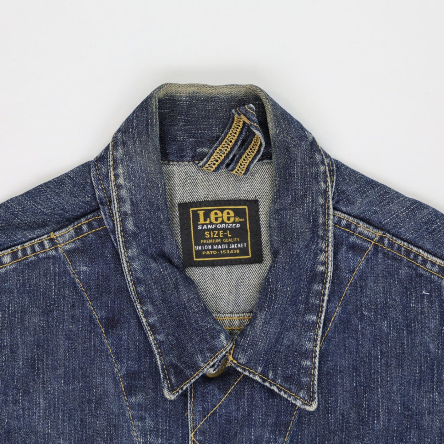 Lee Vintage Denim Jacket Blue Size L Cotton Collared