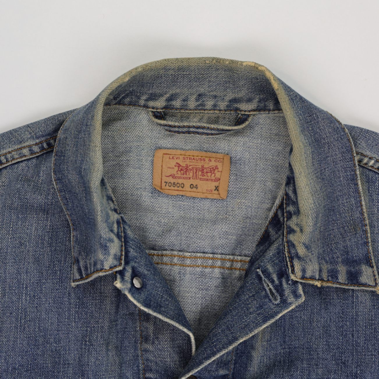 Levi's Vintage 70500 04 Denim Trucker Jacket Blue XX-Large Cotton
