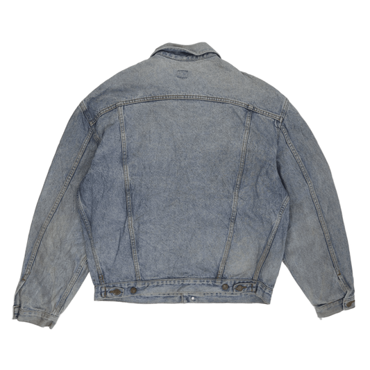 Lee Vintage Blue Denim Jacket Men Large Cotton Denim Collared
