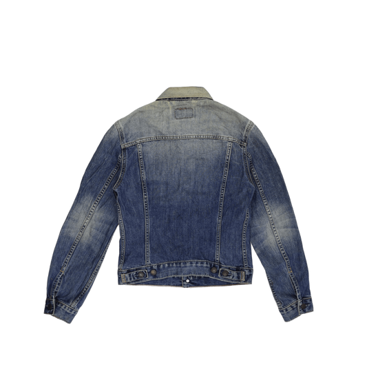 Levi’s Strauss Vintage Blue Denim Trucker Jacket Size Small Cotton
