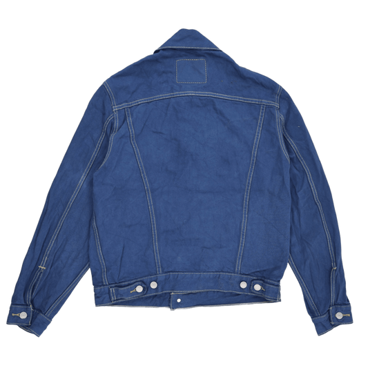 Levi's Blue Denim Jacket Large 100% Cotton Collared Men's Outerwear