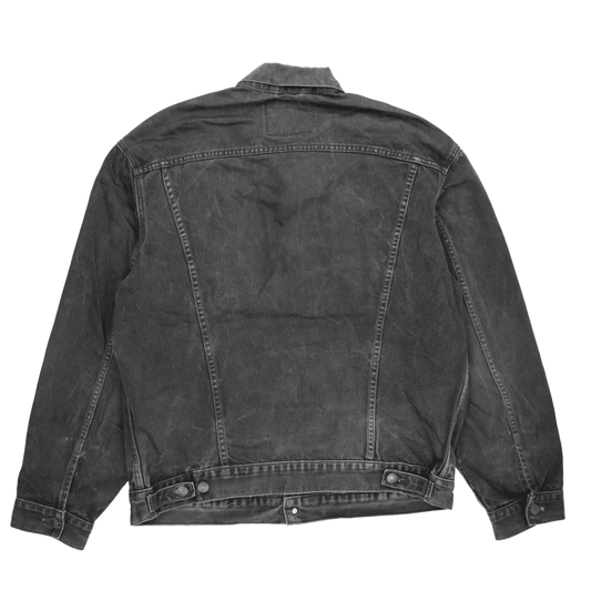 Levi's Vintage Black Denim Trucker Jacket XL Mens