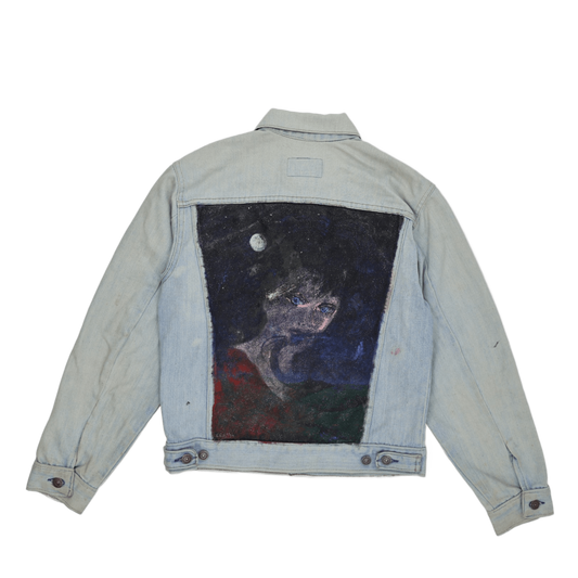Levi's Vintage Light Blue Denim Trucker Jacket Unisex Size M Cotton