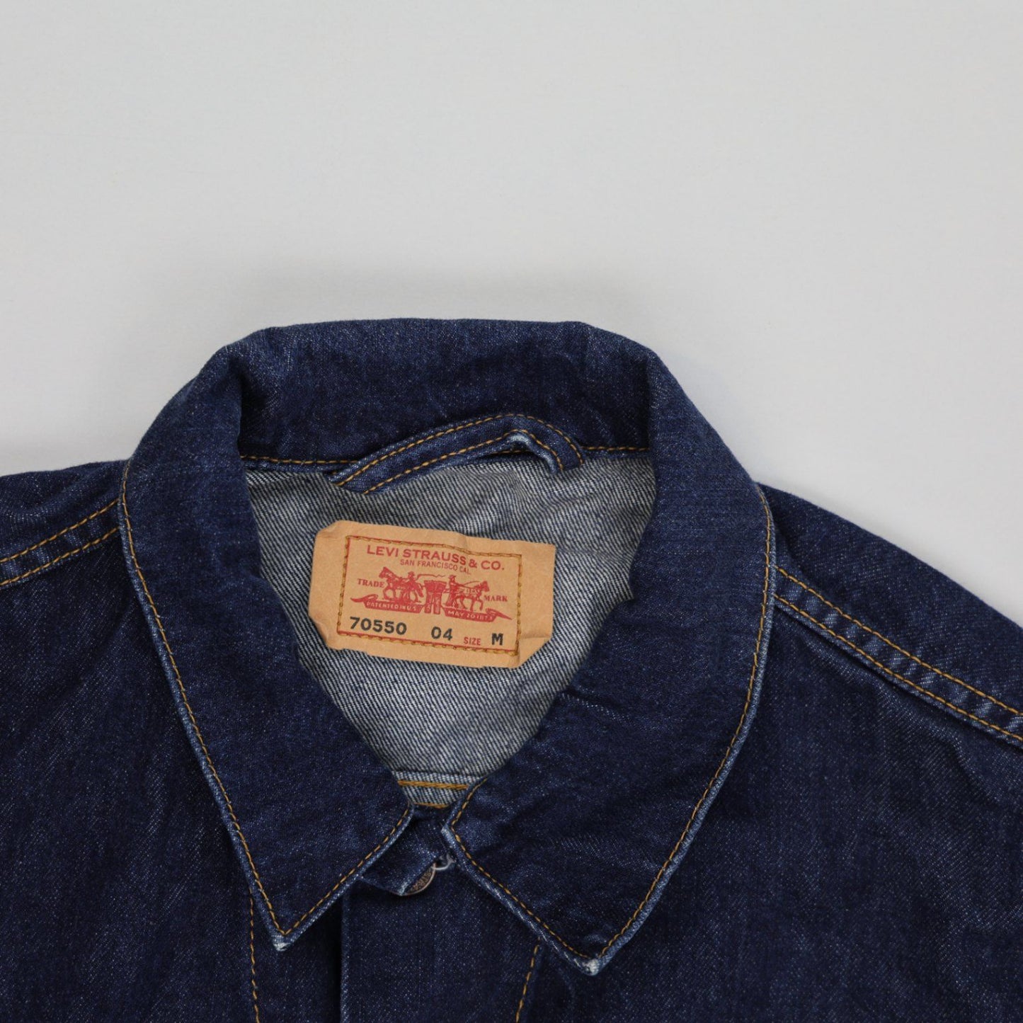 Levi's 70550 Classic Denim Trucker Jacket Blue Medium Cotton Denim Vintage