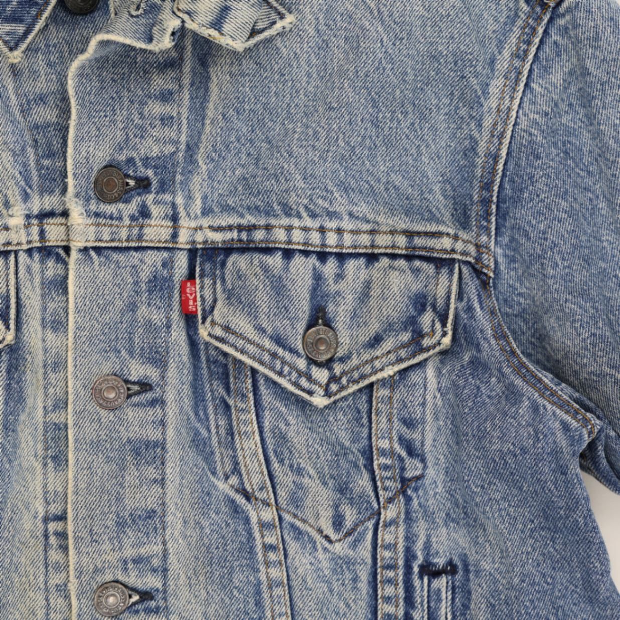 Levi's Vintage Blue Denim Trucker Jacket Size L Cotton