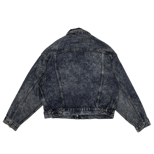 Levi's Vintage Blue Acid Wash Denim Jacket Large Cotton