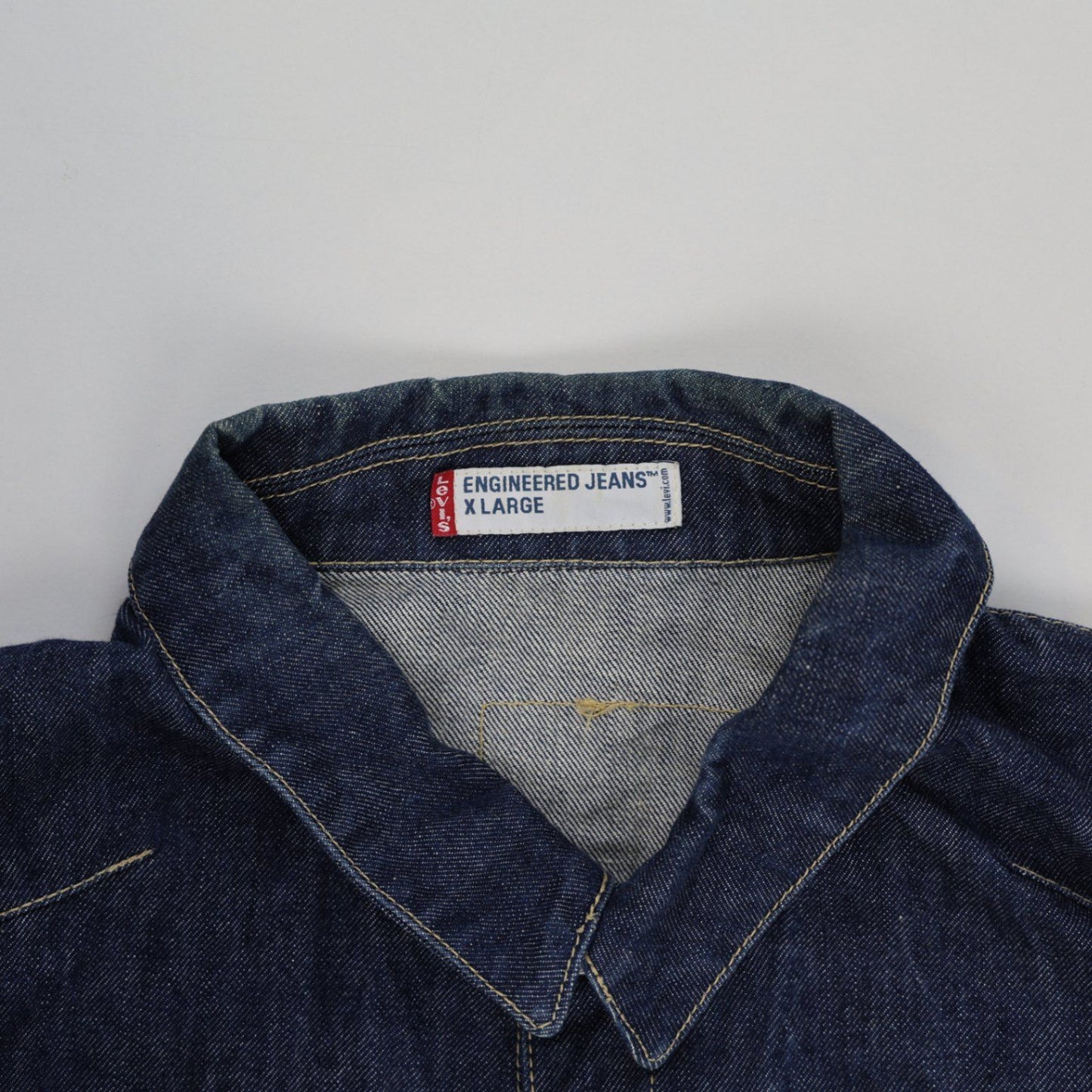 Levi's Classic Denim Jacket Indigo Blue XL Cotton Denim Vintage