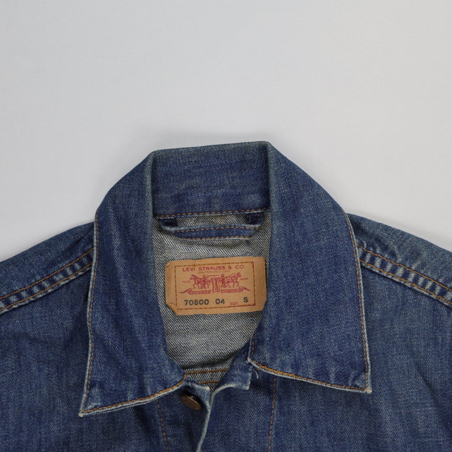 Levi's Vintage Denim Trucker Jacket Blue Small Cotton