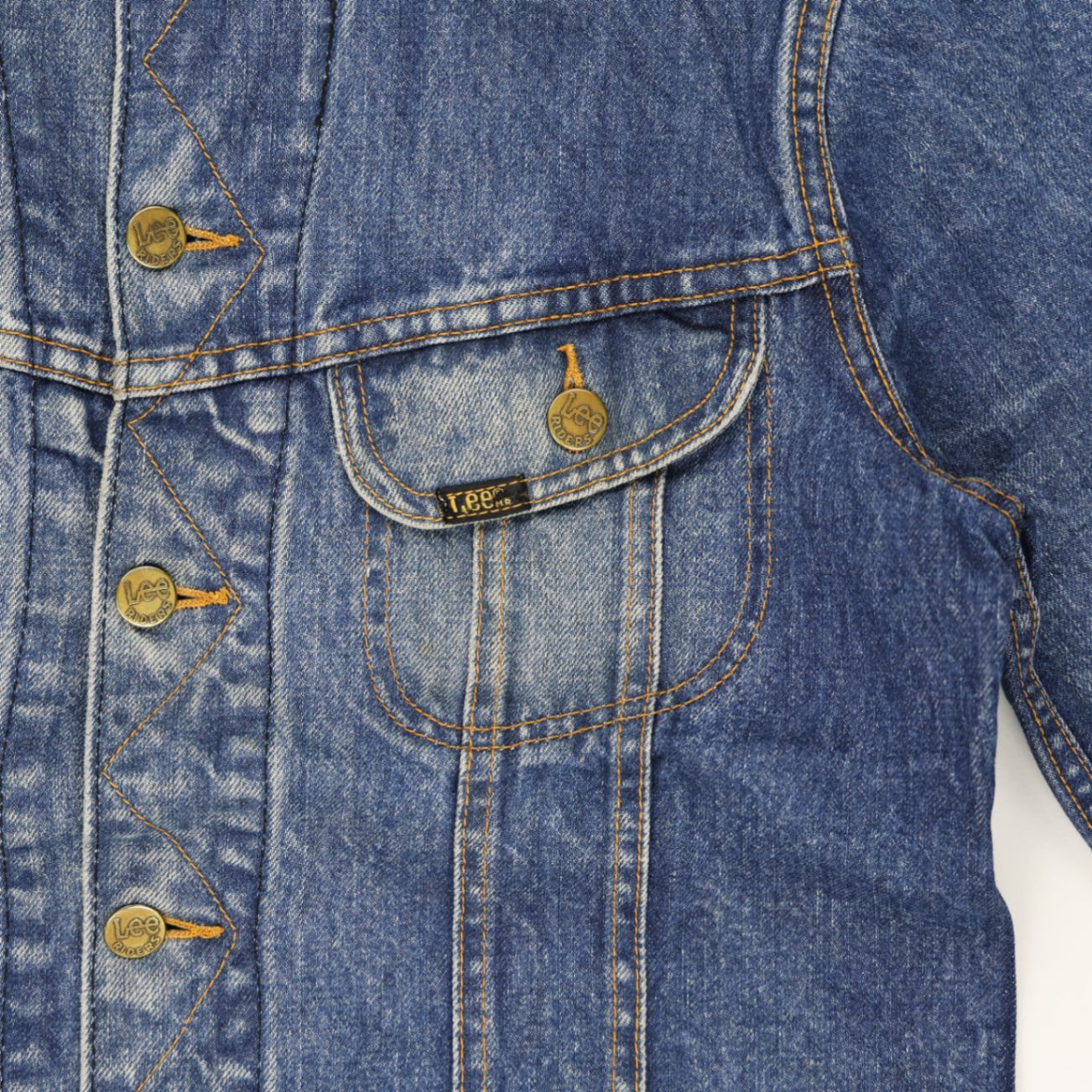 Lee Vintage Blue Denim Jacket Unisex Large Cotton