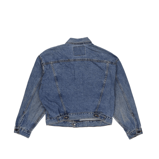 Levi's Vintage Blue Denim Trucker Jacket Unisex Large 16 18 Cotton