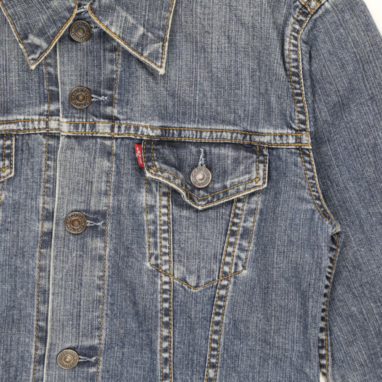 Levi's Women's Vintage Denim Jacket Medium Blue Size M Cotton Collared