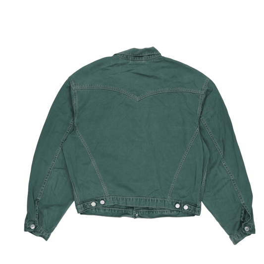 Levi's Vintage Green Denim Jacket for Men Size Large 100% Cotton