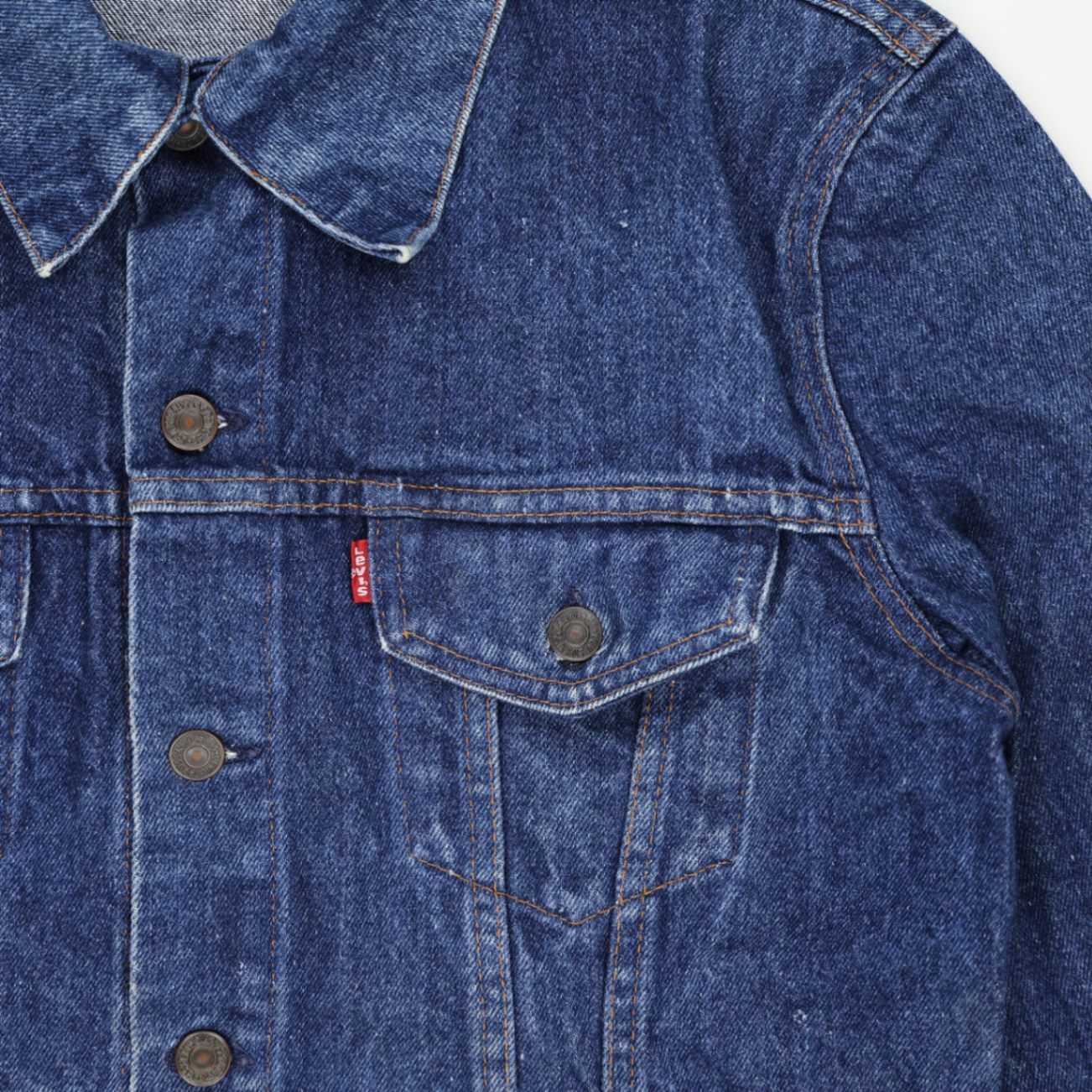 Levi's Vintage Blue Denim Trucker Jacket Unisex Large Cotton