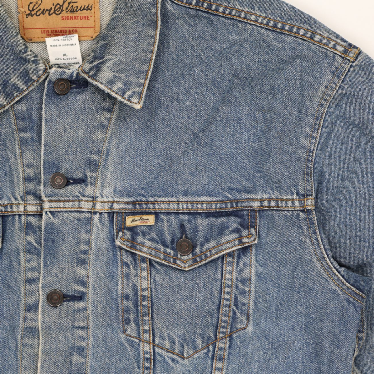 Levi Strauss Vintage Denim Jacket Blue XL Cotton