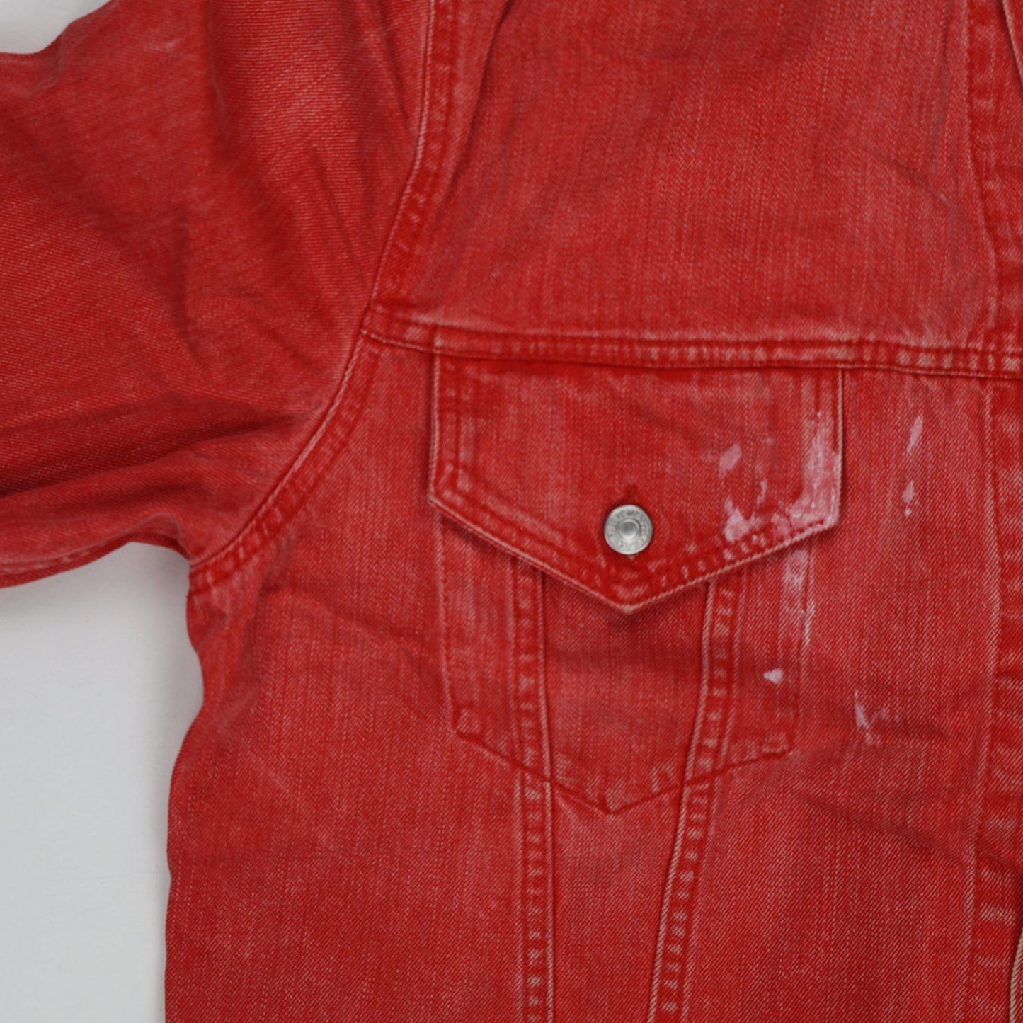 Levi's Red Denim Trucker Jacket XXL Vintage Cotton Mens