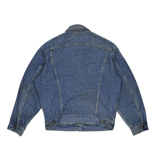 Lee Vintage Blue Denim Trucker Jacket for Men Size Medium Cotton