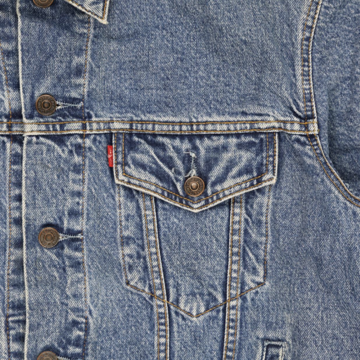 Levi's Vintage 70503-02 Denim Trucker Jacket Blue Large Cotton Unisex