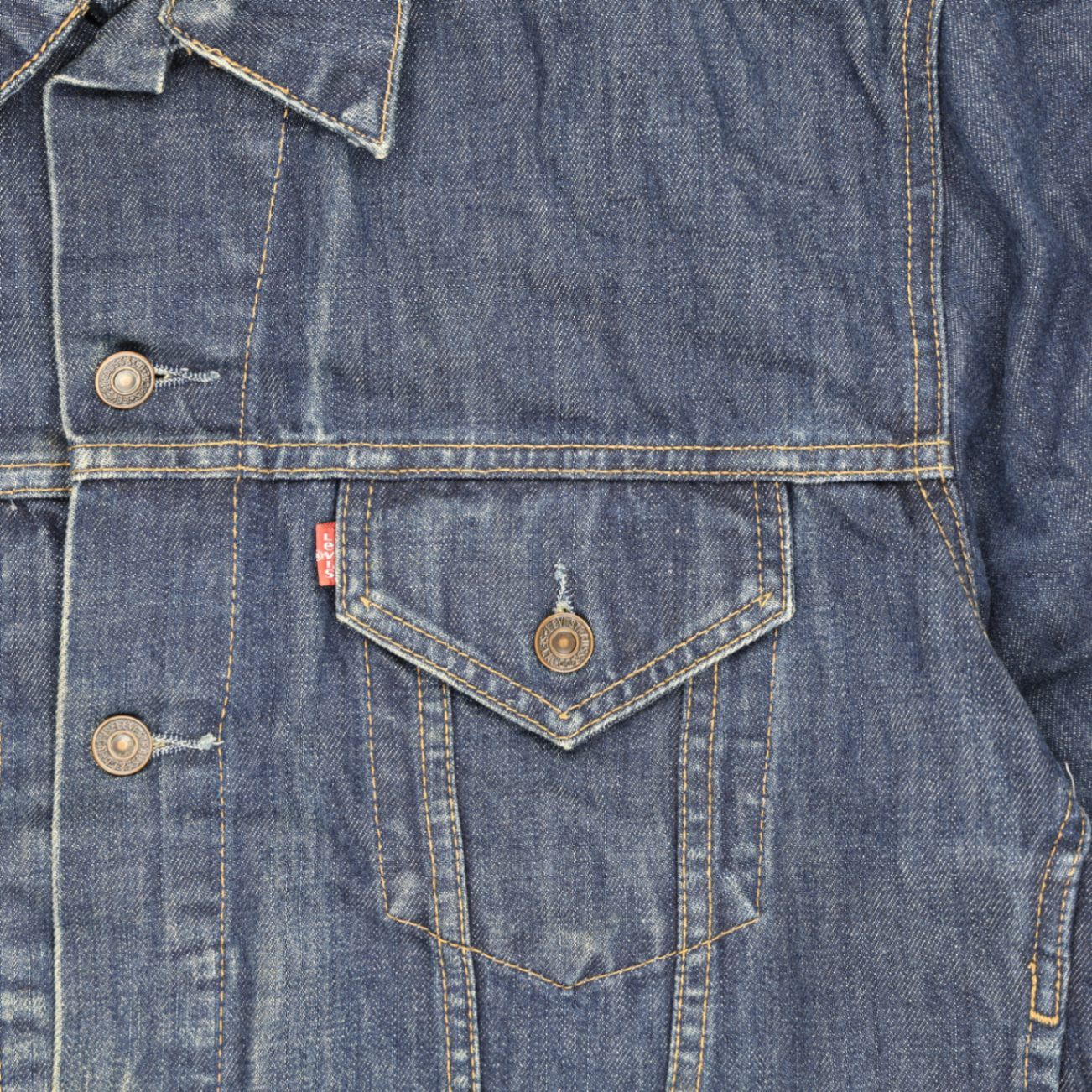 Levi's 70550 XL Vintage Denim Trucker Jacket Blue Cotton Denim