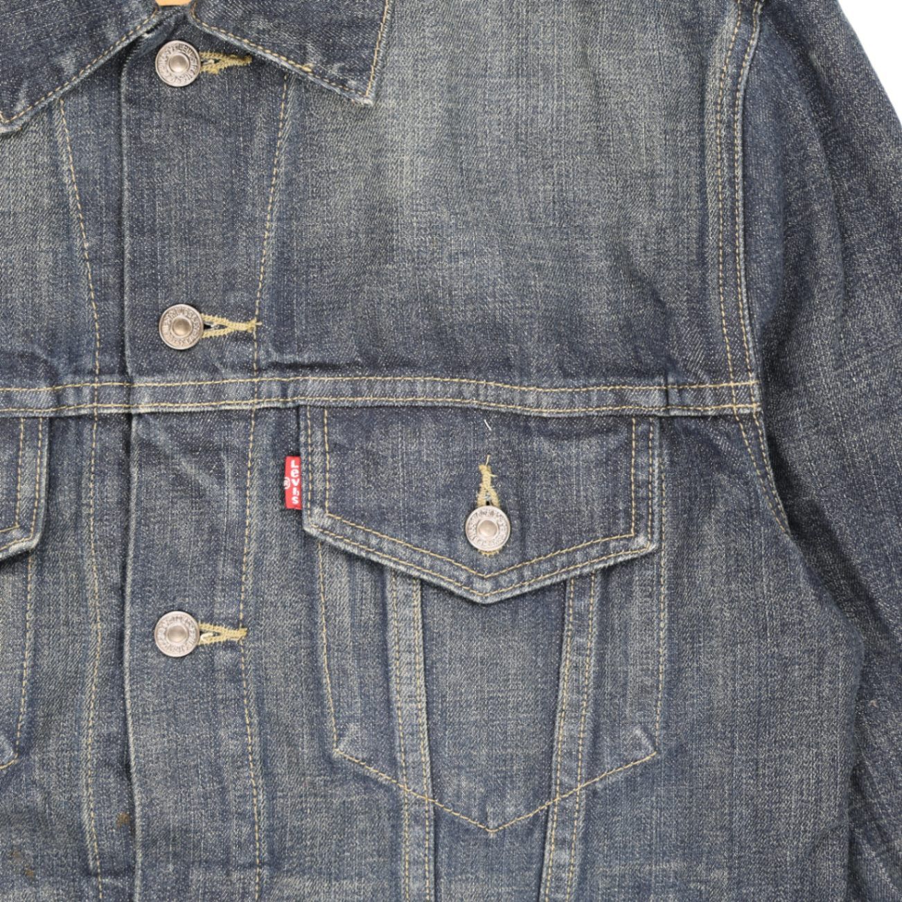 Levi's Vintage Blue Trucker Jacket Men's Medium 100% Cotton Collared