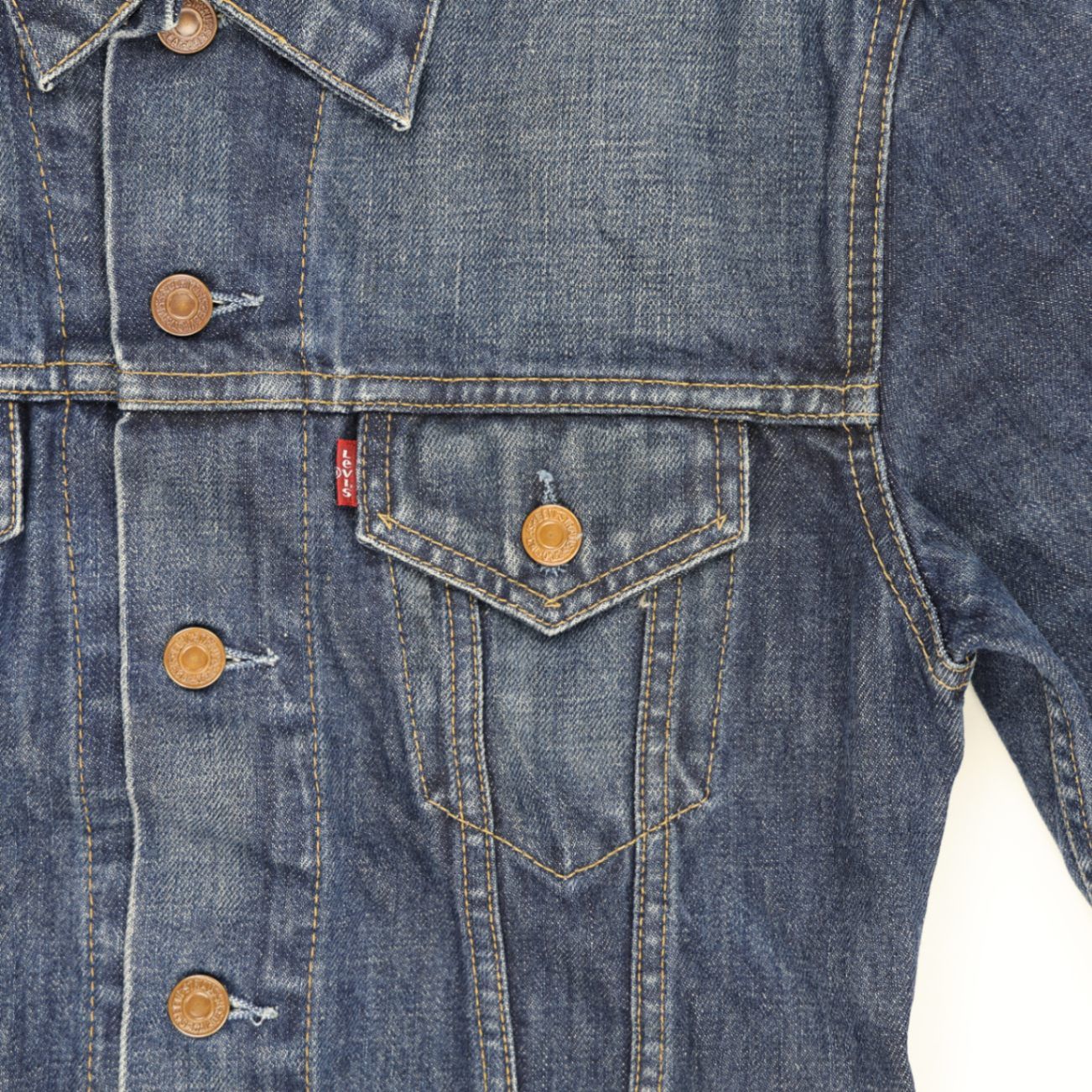 Levi's Vintage 70590 Medium Denim Jacket Blue Denim Cotton Collared