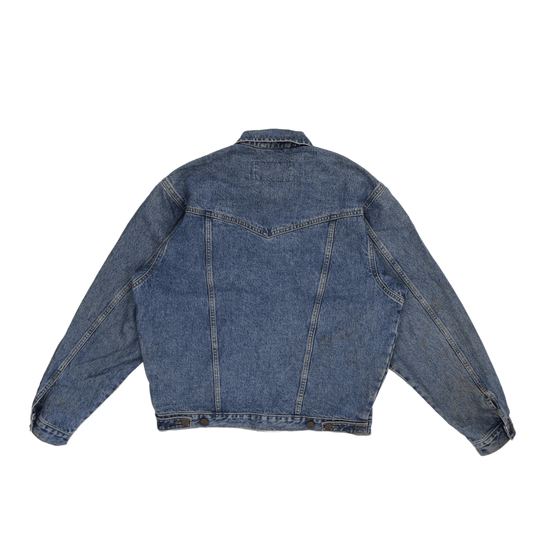 Wrangler Vintage Denim Jacket Blue Small Cotton Collared