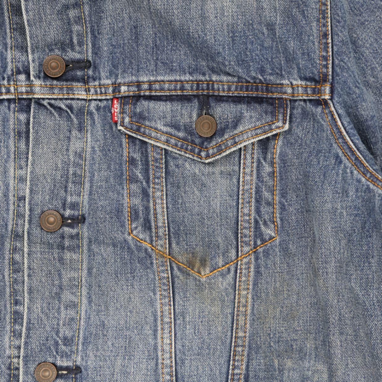 Levi's Vintage Blue Denim Trucker Jacket XL Cotton