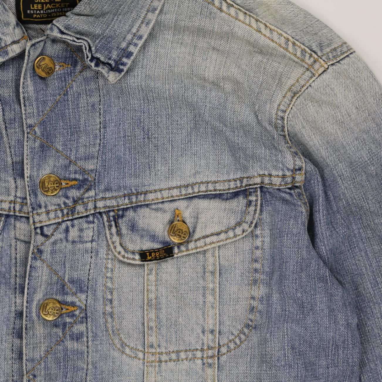 Lee Vintage Denim Jacket Blue Medium Cotton