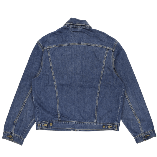 Lee Vintage Blue Denim Jacket Large Cotton Collared