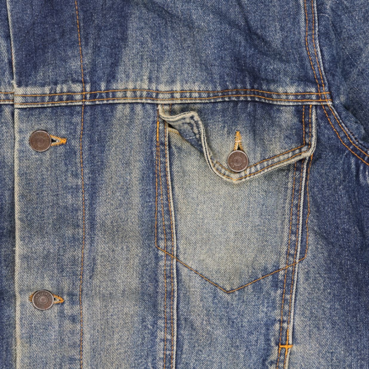 Levi's Vintage Blue Denim Trucker Jacket Men Medium 100 Percent Cotton