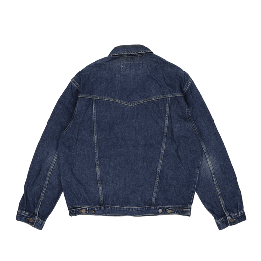 Wrangler Vintage Denim Jacket Blue XL 100 Percent Cotton Collared