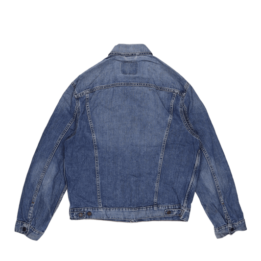 Levi's Vintage Blue Denim Trucker Jacket Large Cotton 57 cm Pit to Pit 65 cm Collar to Hem 62 cm Sleeve Length