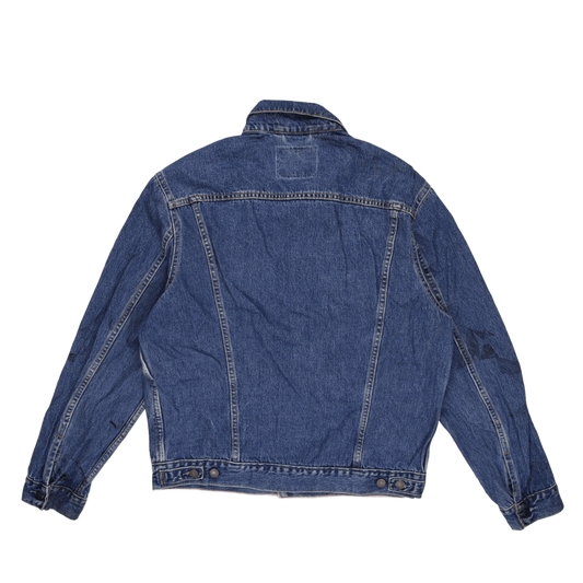Levi Strauss Signature Men's Classic Blue Denim Jacket Size L Cotton Vintage