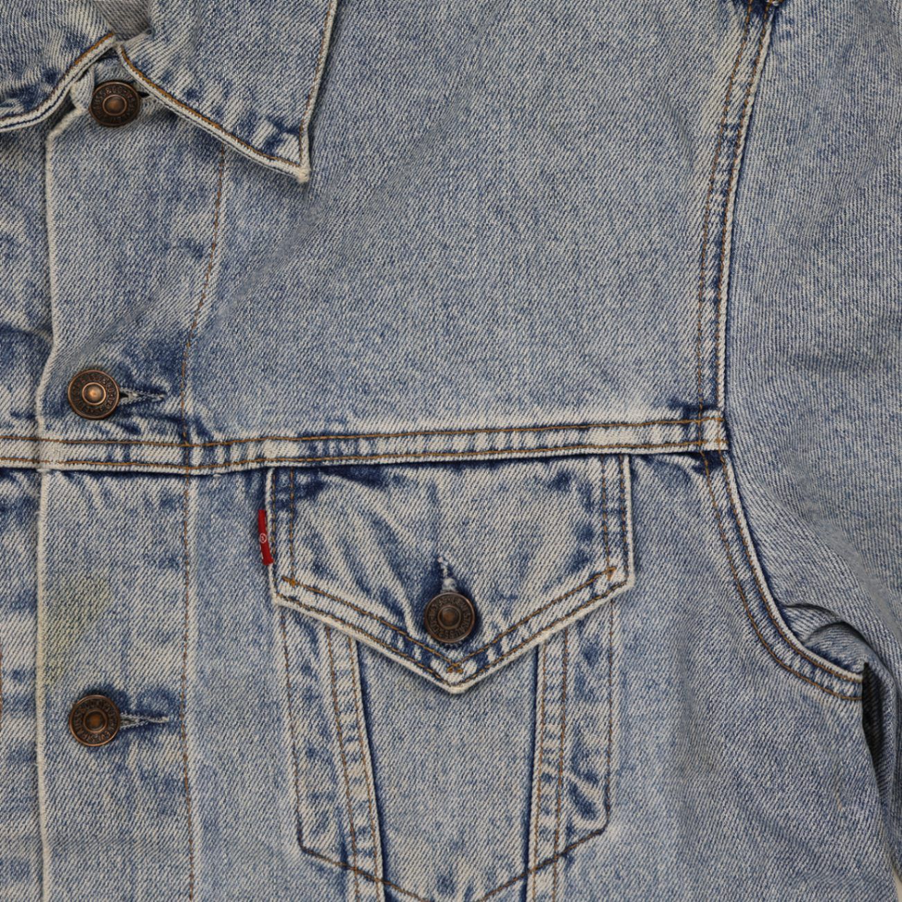 Levi's Vintage 70500 XL Denim Jacket Blue Cotton Denim Collared