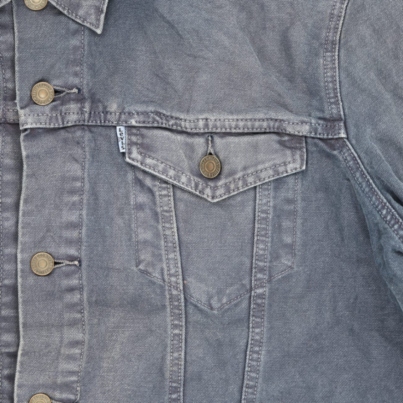 Levi's Vintage Blue Denim Jacket XXL 100% Cotton Collared