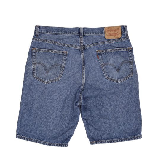 Levi's 505 Regular Fit Denim Shorts Blue W36 100% Cotton Vintage
