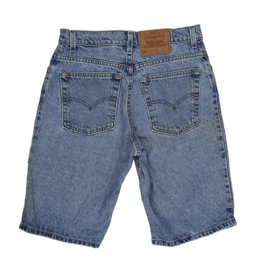 Levi's 505 Vintage Denim Shorts Mid Blue Size L 100 Cotton