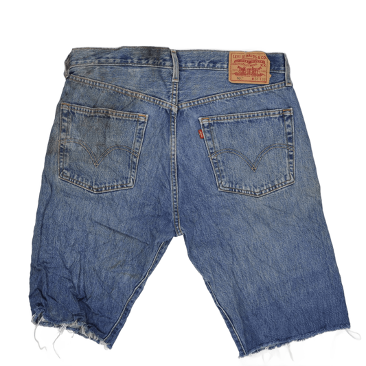 Levi's 501 Vintage Blue Denim Cut-Off Shorts W34 L32 100% Cotton Men's