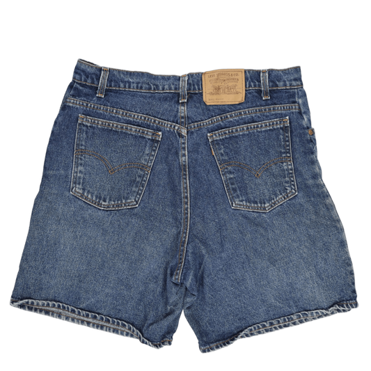 Levi's 36951 Vintage Denim Shorts Blue Size 16 9 Inch Inseam Cotton Denim Womens