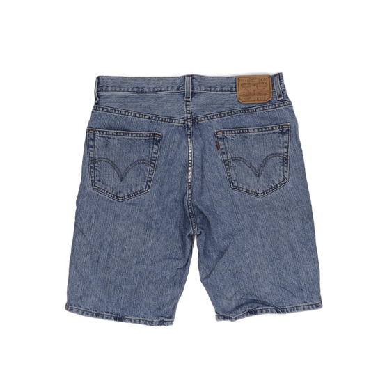 Levi's 505 Regular Fit Denim Shorts Blue W34 100% Cotton Vintage