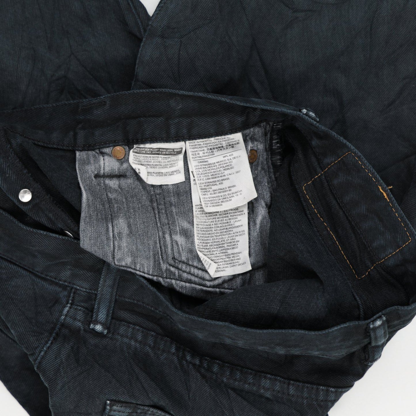 Levi's 501 Original Fit Black Denim Shorts W30 100% Cotton Vintage