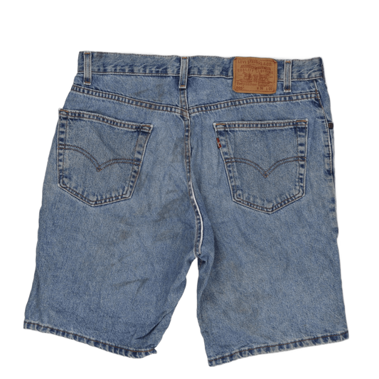 Levi's 505 Vintage Denim Shorts Blue W36 Regular Fit Cotton Men's