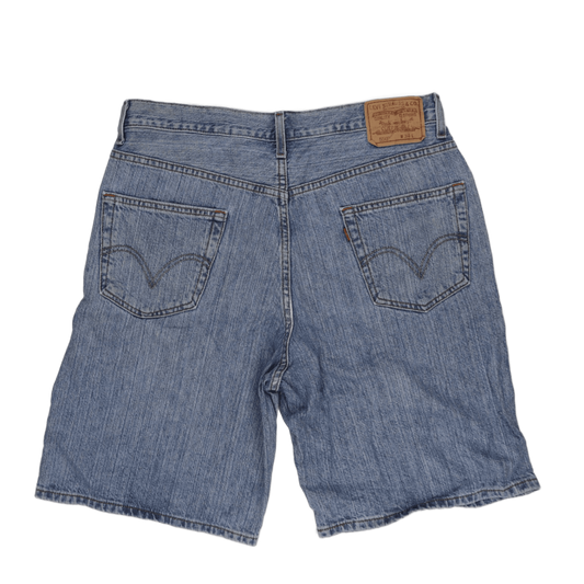 Levi's 550 Men's Relaxed Fit Denim Shorts Light Blue W34 100% Cotton Vintage