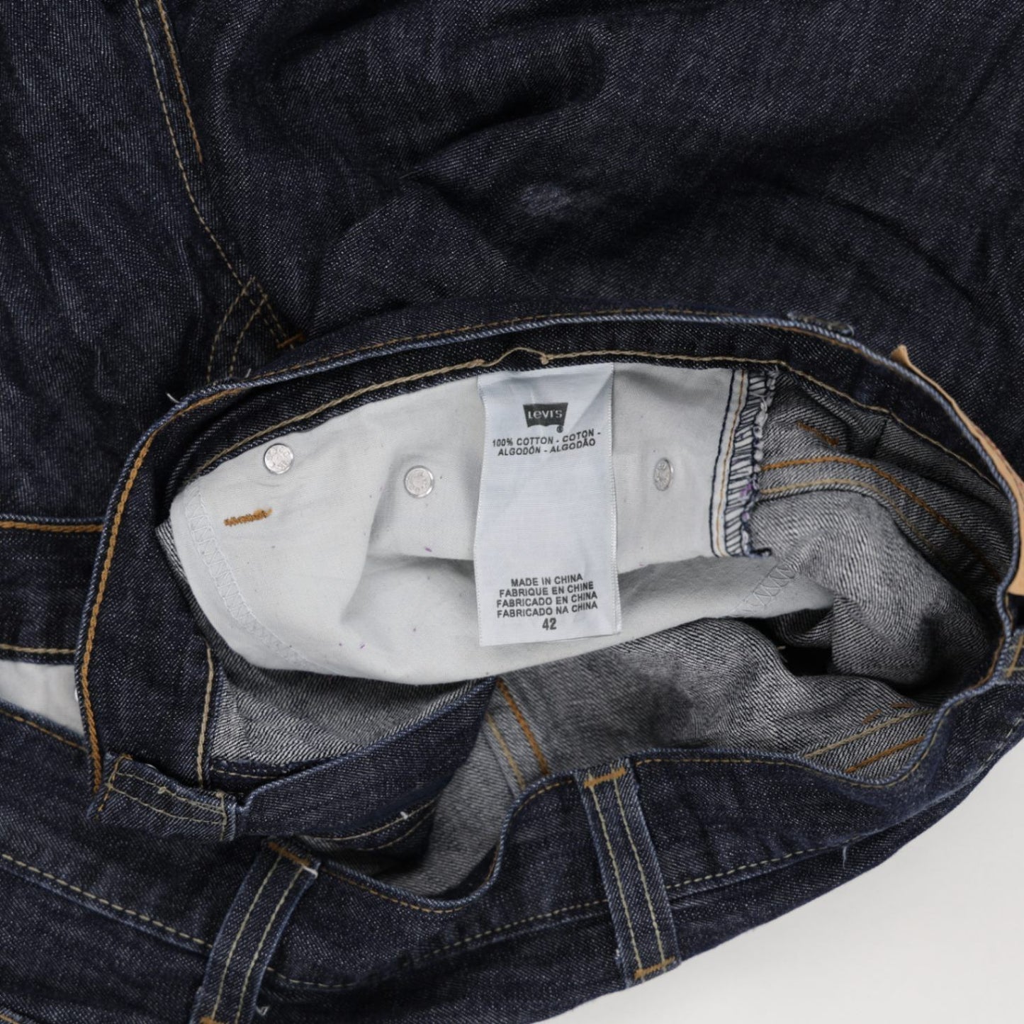 Levi's 569 Loose Fit Denim Shorts Blue W42 100% Cotton