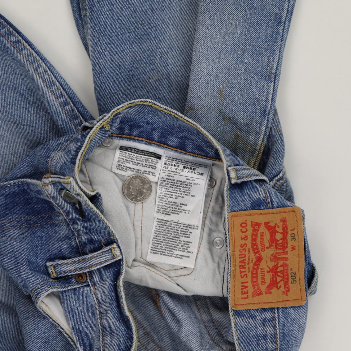 Levi's 502 Vintage Denim Shorts Blue W30 Cotton Men's