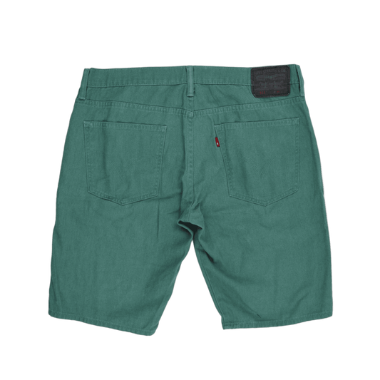 Levi's 511 Green Skinny Fit Shorts 36in Waist 25cm Inseam 64 Cotton 35 Polyester 1 Elastane