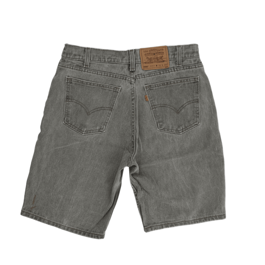 Levi's 550 Grey Denim Shorts for Men W31 Casual Cotton Relaxed Fit Vintage